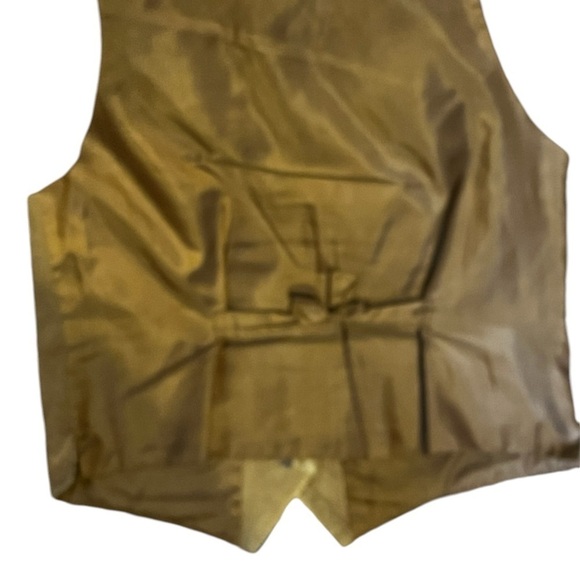 Vintage Ladies Suede 100% Leather Camel Vest Size Medium Fits like a Large - Picture 7 of 8